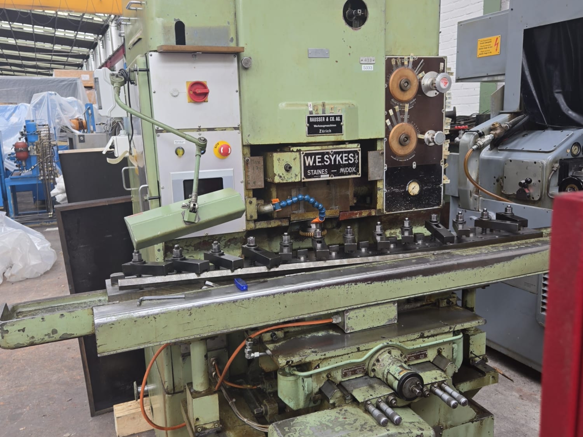 Used Sykes Gear Shaper Machine with Rack Cutting Attachment
